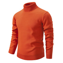 Men's Thick Velvet Turtleneck Sweater for Autumn/Winter