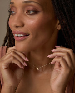 Just For You Initial Necklace — Y