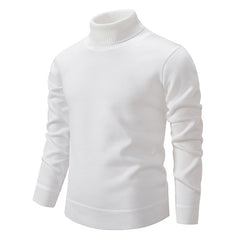 Men's Thick Velvet Turtleneck Sweater for Autumn/Winter