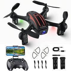 Drones for Kids 8-12 Drone with Camera 1080P for Kids Adults FPV Drone with 2 Batteries Mini Drone Gesture Photo Wifi RC Quadcopter 3 Speed Mode 3D Flips Altitude Hold Kids Drones for Boys