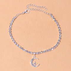 Star Moon Novelty Personality Anklet