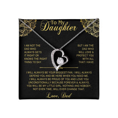VIRAGIL To My Daughter Necklace Daughter Gifts From Mom Gifts For Daughter From Dad Daughter Pendant Necklaces Daughter Jewelry From Mom And Dad Daughter Necklace Birthday Christmas Gifts Box 5