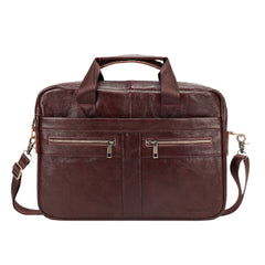 Genuine Leather Business Bag Briefcase - Laptops up to 16-inch