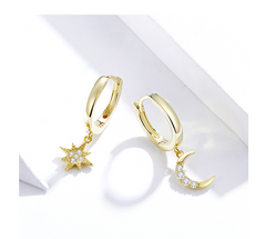 Star and Moon Earrings SCE785