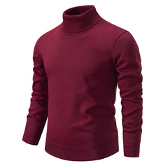 Men's Thick Velvet Turtleneck Sweater for Autumn/Winter