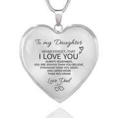 TAGOMEI Heart Necklace Gifts for Women Teens Daughter Gifts from Mom Dad To Daughter Necklace Mother Daughter Necklace Inspirational Graduation Birthday Gifts for Women Teens Daughter Granddaughter