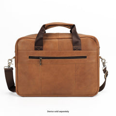 Genuine Leather Business Bag Briefcase - Laptops up to 16-inch