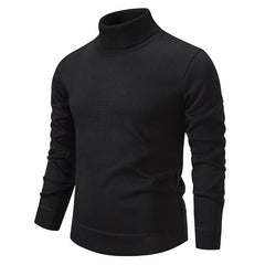 Men's Thick Velvet Turtleneck Sweater for Autumn/Winter