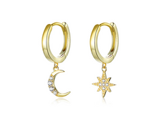 Star and Moon Earrings SCE785