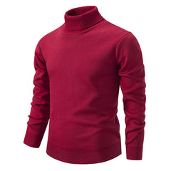 Men's Thick Velvet Turtleneck Sweater for Autumn/Winter