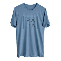 Inkopious - Papa Dad Grandpa Shirt Unisex Crewneck Shirts - Dad Gift for Fathers Day - Cool Dad Blue Colored Dad Shirts Steel Blue Medium