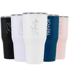 GROSCHE Personalized YUKON 30oz Tumbler with Lid Branded Quality Customized Birthday Gifts for Women Bridesmaid Gifts Customized Gifts Bachelorette Gifts Boyfriend Gifts or Girlfriend Gifts