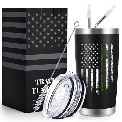 Army Gifts for Men Us Army Veteran Gifts for Men Military Gifts for Men Veteran Soldiers Birthday Christams Gifts for Him Boyfriend Army Stainless Steel Insulated Tumbler with Lid 20oz