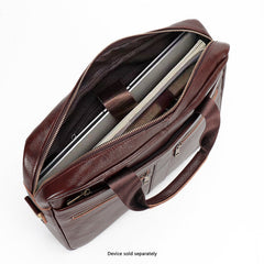 Genuine Leather Business Bag Briefcase - Laptops up to 16-inch