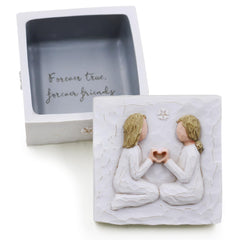 Box Engraved, AcowSpt Best Friend Birthday Gifts for Women Birthday Gifts for Women Friendship Sister Birthday Gifts Gifts for Sister Bestie Gifts for Women Sculpted Hand-Painted Keepsake Box