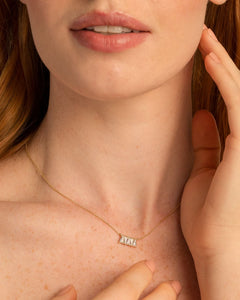 Beautifully Broken Baguette Dainty Necklace