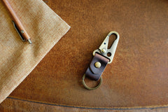 Leather Key Clip N2 - Handmade Full-Grain Leather | Yarets Leather