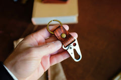 Leather Key Clip N1 - Handmade Full-Grain Leather | Yarets Leather