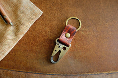 Leather Key Clip N1 - Handmade Full-Grain Leather | Yarets Leather