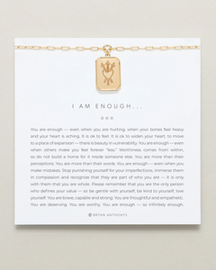I Am Enough Statement Necklace