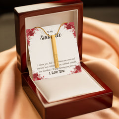 Personalized Engraved on 4 sides, I love you!