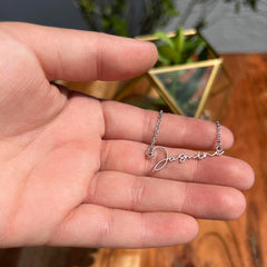 I am over the Moon for you!! Name Necklace, Word Necklace