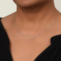 I am over the Moon for you!! Name Necklace, Word Necklace