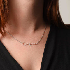 I am over the Moon for you!! Name Necklace, Word Necklace