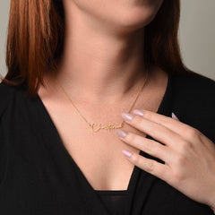 I am over the Moon for you!! Name Necklace, Word Necklace