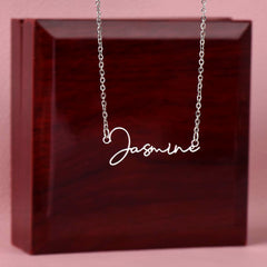 Signature Dainty Name Necklace Gift for her, Mom, daughter, birthday, holiday, Christmas
