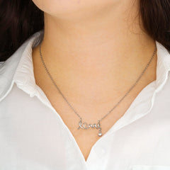 To My Soulmate -I love you! Love Necklace