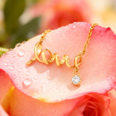 To My Soulmate -I love you! Love Necklace