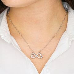 Endless Love Necklace Personal message "I'm over the moon for you!"