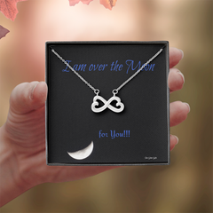 Endless Love Necklace Personal message "I'm over the moon for you!"