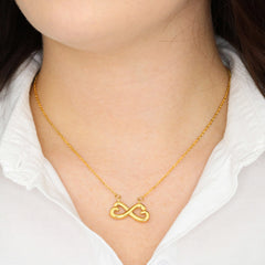 Endless Love Necklace Personal message "I'm over the moon for you!"