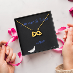 Endless Love Necklace Personal message "I'm over the moon for you!"