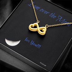 Endless Love Necklace Personal message "I'm over the moon for you!"