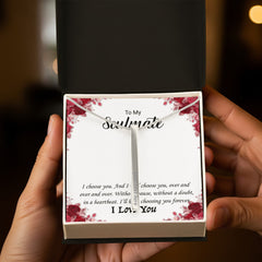 Personalized Engraved on 4 sides, I love you!