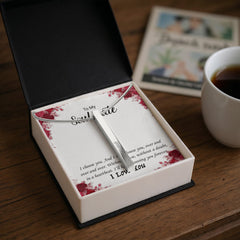 Personalized Engraved on 4 sides, I love you!