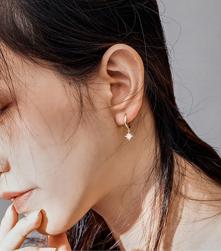 Star and Moon Earrings SCE785