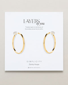 Simplicity Dainty Hoop Earrings