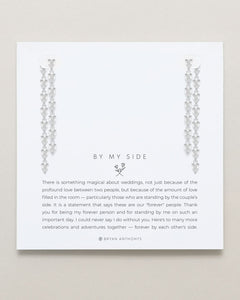 By My Side Pear Cut Chandelier Earrings