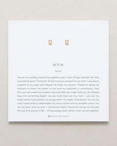 Mom Baguette Stud Earrings