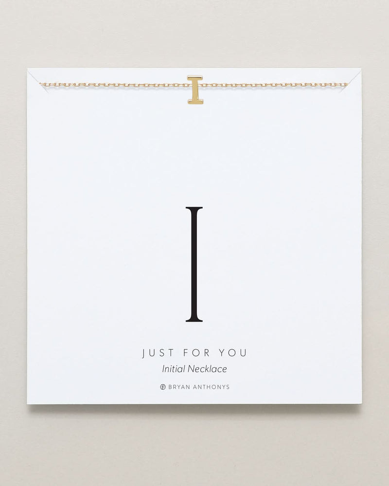 Just For You Initial Necklace — I