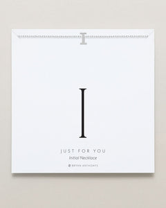 Just For You Initial Necklace — I