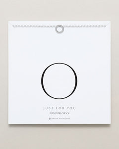 Just For You Initial Necklace — O