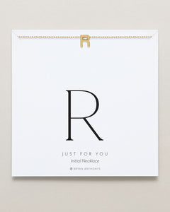 Just For You Initial Necklace — R