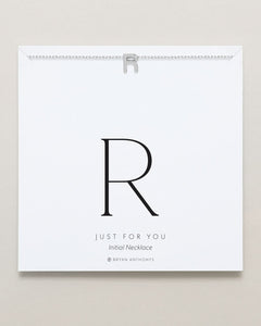 Just For You Initial Necklace — R