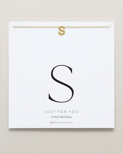 Just For You Initial Necklace — S