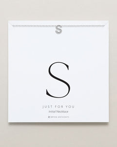 Just For You Initial Necklace — S